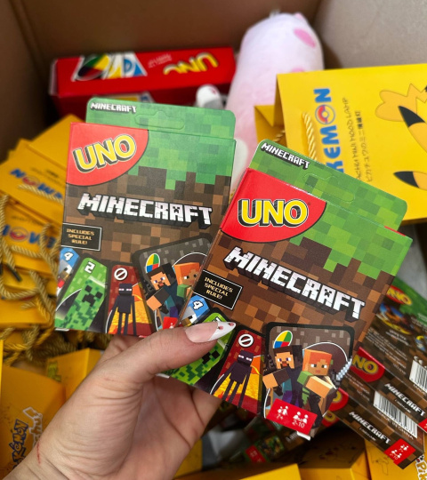Karty UNO Psi patrol lub minecraft Karty UNO Psi patrol lub minecraft